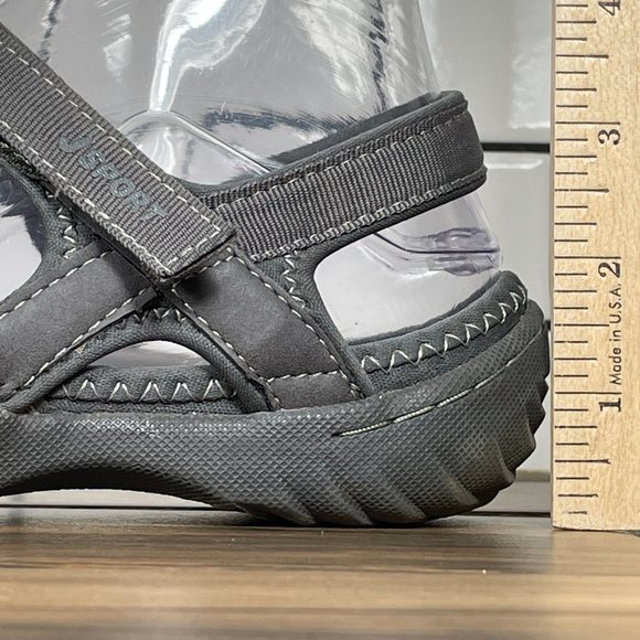 JSport by Jambu Poppy Womens Size 8.5 Shoes Gray All Terra Traction Sport Sandal - Picture 9 of 14